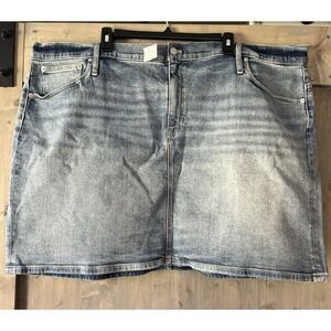 J Crew Denim Miniskirt Plus Size 24 NWT Stretch Style #BZ89